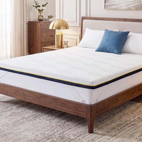Memory Foam Mattress Topper 63 x 200 cm High Density Gel Foam (1/5)