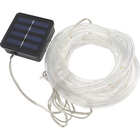 Guirlande lumineuse solaire étanche avec LED lumineuses pour jardin, balcon et décoration de Noël - Lumière chaude (1/5)