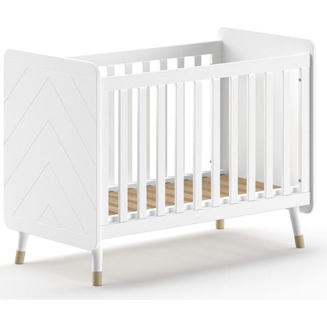 Lit Bébé Design "Billy" 60x120cm Blanc