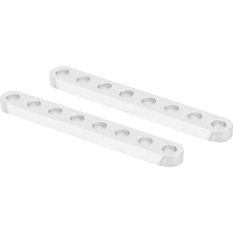 1 paire d'accessoires de pièce de poutre plate de structure robotique 8 trous 3102-0008-0064 4x64mm