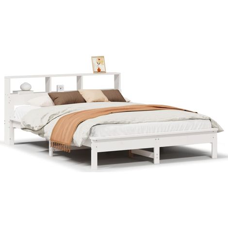 Maison Exclusive - Letto senza Materasso Bianco 140x200 cm Legno Massello di Pino