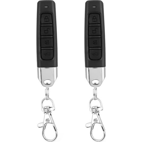 Lot de 2 télécommandes copie 4 boutons 433MHz code apprenant pour porte électrique (1/5)