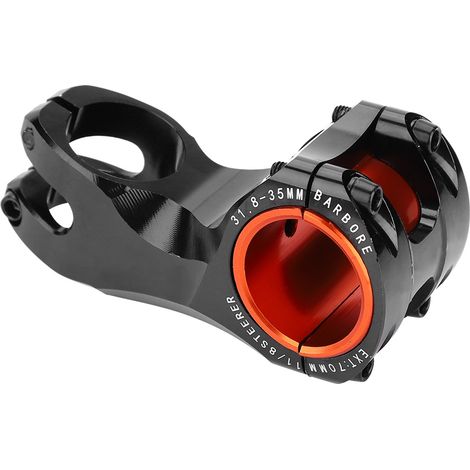 Potence Vélo Noir -17° pour Guidon 31.8mm, Alliage Aluminium Léger (1/5)