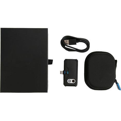 Caméra thermique IR Type C pour smartphone, imageur infrarouge de diagnostic portable, modèle de mesure de température haute précision, compatible Android et iOS, outil de détection professionnel. (1/5)