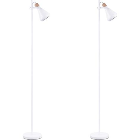 KONSIMO CORTODI 2er Set Stehlampen im skandinavischen Stil, Weiß (1/4)