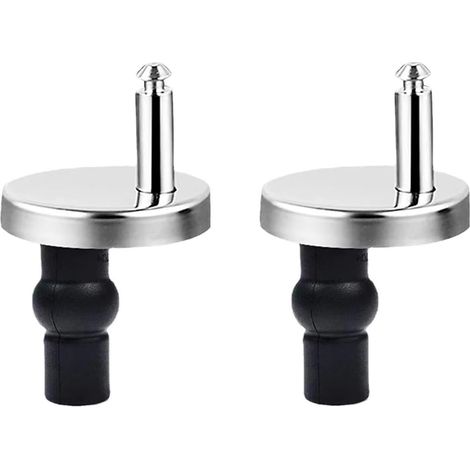 2 Pièces Abattant WC de Toilettes à Charnière Fixations, Charnières à Dégagement Rapide, Charniere Abattant WC Fixations, avec Vis Caoutchouc Rechange (1/5)