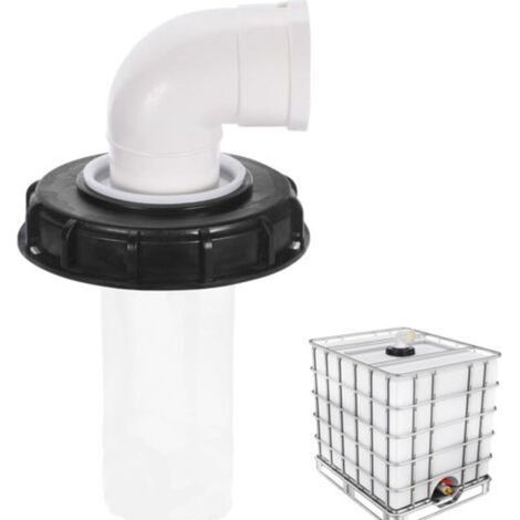 Coperchio per serbatoio IBC a 90° con filtro in nylon lavabile per serbatoio IBC da 1000 litri per acqua piovana, filtro per coperchio IBC, accessori per serbatoio IBC, filtro per acqua piovana in nyl