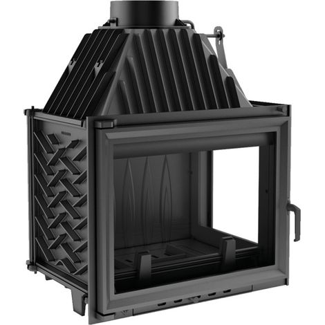 Inserto para chimenea ZUZIA 16 cristal en el lado derecho 1
