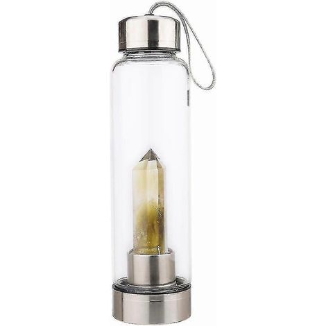 Obélisque de guérison en cristal naturel, outil pour bouteille d'eau en cristal de quartz (1/5)