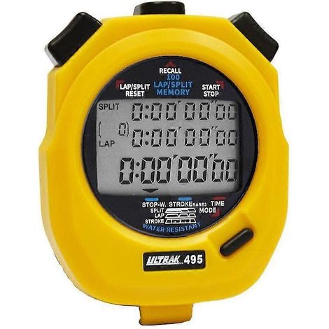 Chronomètre électronique avec fonction d'affichage de la mémoire, compatible avec l'entraînement en athlétisme 3x100m. (1/5)
