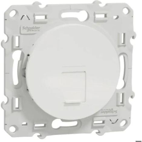 Schneider Electric ODACE toma RJ45 blanco cat. 6 STP