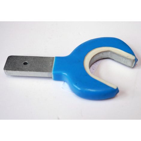 Clé à fourche inclinée 30° embout à ouverture 36mm isolé bleu ATEX I pour adaptateur clé dynamométrique DERANCOURT