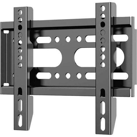 Supporto TV fisso da parete per TV a schermo piatto da 14-42 pollici, VESA fino a 200 x 200 mm, carico massimo 55 libbre, facile installazione (1/4)