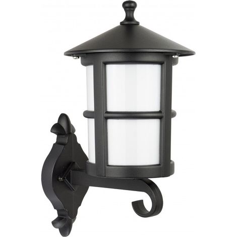 Applique murale extérieure haute E27 noire IP23 SU-MA (1/5)