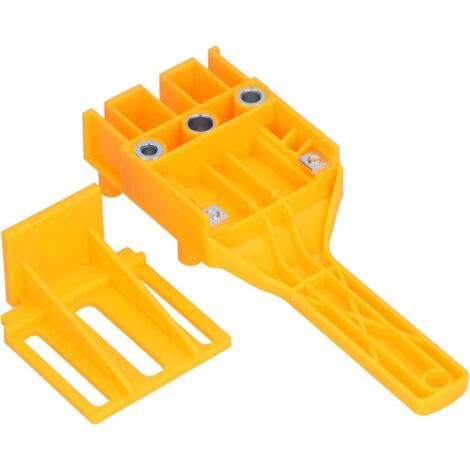 Gabarit de cheville Outil de menuiserie portatif Localisateur de guide de perçage de trous de précision pour connexion de planches de bois et positionnement de perçage de trous (1/5)