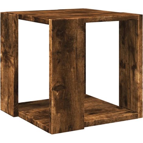 Maison Exclusive - Tavolino da Salotto Rovere Fumo 32x32x30 cm Legno Multistrato
