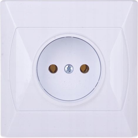 Enchufe individual Akcent blanco GP-1A/00 (1/3)