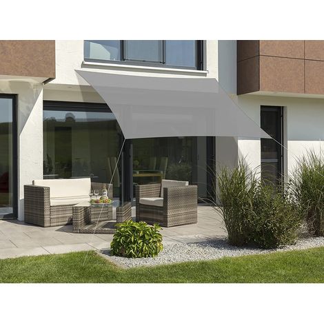 Voile d'ombrage Teneriffa - Gris argenté - 360 x 250 cm - Rectangulaire - 234-14 - 1,6 kg (1/2)