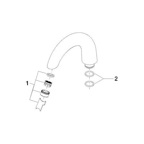 Dornbracht 90119401003-00 Bec versement Pièces détachées
