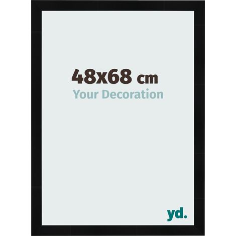 yd. - Cadre photo 48x68 - Noir Brillant - MDF - Pisa (1/5)