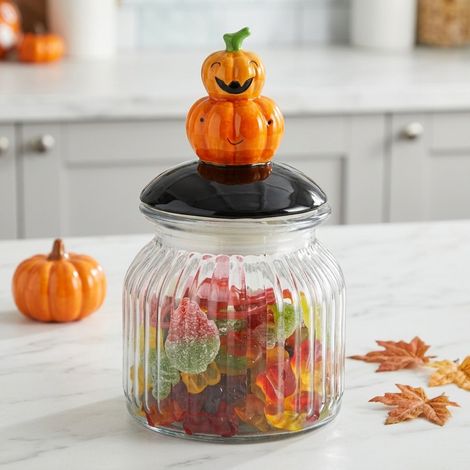 Haunted Pumpkin Sweat Treat Jar (1/2)