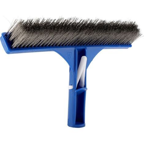Brosse en acier pour piscine de 10 pouces, accessoire de nettoyage pour parois de fond de bassin, spa, source chaude (1/4)