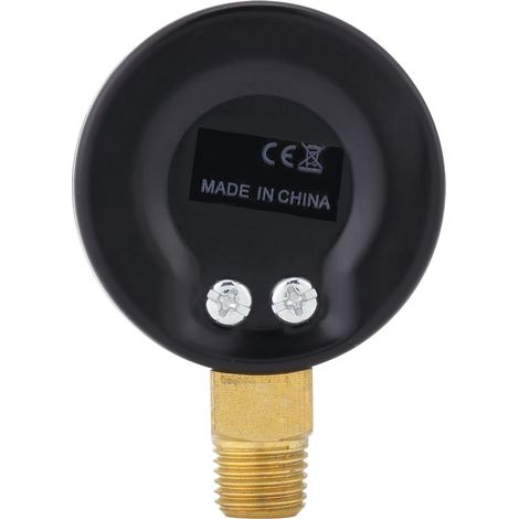 Manomètre miniature précis (1 pièce) pour carburant, air, huile, liquide, eau, 0-200 psi, filetage NPT 1/4". (1/5)