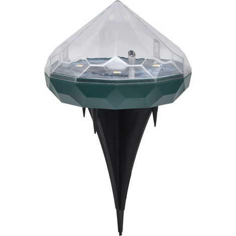 Solar-Rasenleuchten, Diamant-Einbauleuchten, Diamant-Steckdosenleuchten, IP67 wasserdichte Garten-, Park-, Villen-, Rasen- und Wegbeleuchtung für Höfe, Gärten und Parks (1/5)