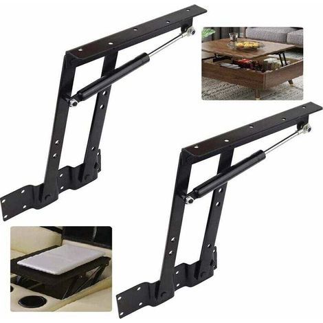 Accessoire de levage en 2 pièces, lève-table pliante 50 kg/100 lb, cadre de levage pour table basse, mécanisme de levage à ressort (1/4)