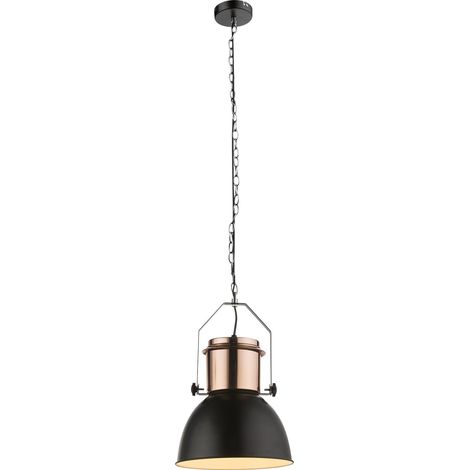 Globo - suspension - Kutum - cuivre noir - métal - Ø 27cm - E27 - (1/5)