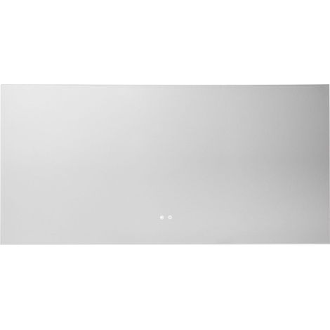 Specchio da parete rettangolare 160x75 cm per bagno con luce LED e antiappannamento Riben SKLUM