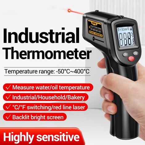 Eosnow ANENG TH201 -50 ℃  400 ℃ / -58 ℉  752 ℉ Thermomètre infrarouge sans contact IR Testeur de température numérique portable industriel pour la cuisine, la cuisine, l'automobile et la température d (1/5)