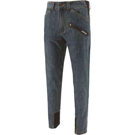 Jeans De Travail Slim – Caterpillar Trades Bleu – Denim Stretch – Multi-Poches – Confort & Résistance - 46 (1/5)