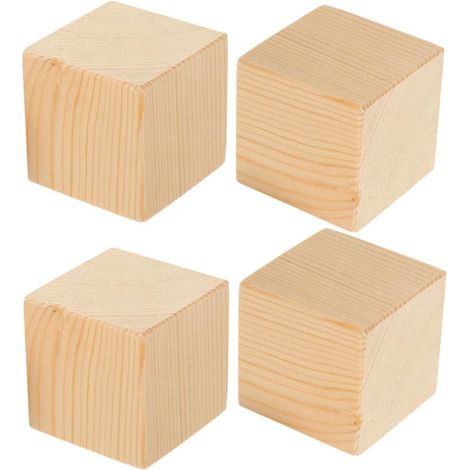 Rehausseurs De Meubles En Bois 4 Pièces 5 Cm Pour Pieds De Lit Canapé Chaise Table Surélévation Stable Sans Outils