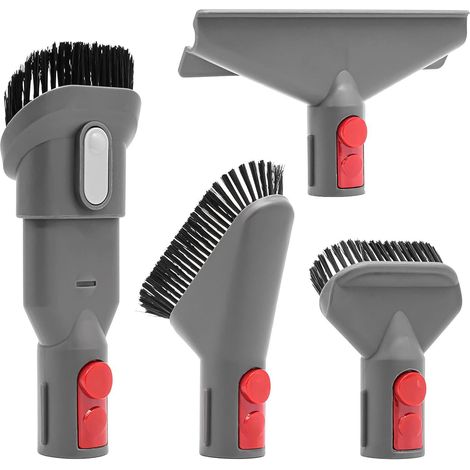 Compatibile con gli accessori per aspirapolvere Dyson V7/V8/V10/V11: spazzole per materassi lunghe e piatte (set da 4).