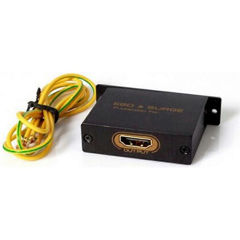 Mini multiprise parafoudre HD avec protection contre les décharges électrostatiques et la foudre, adaptateur de connecteur compatible HDMI. (1/5)