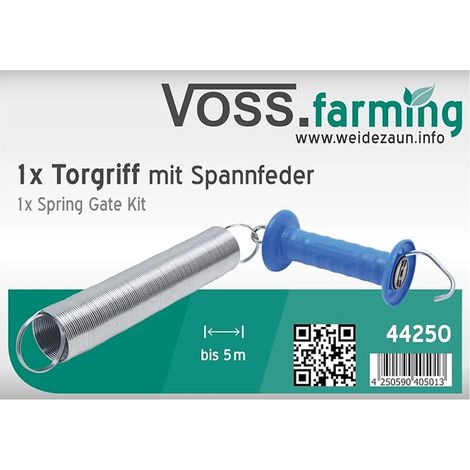 Gate handle with pull spring extendable up to 5 m (1/2)
