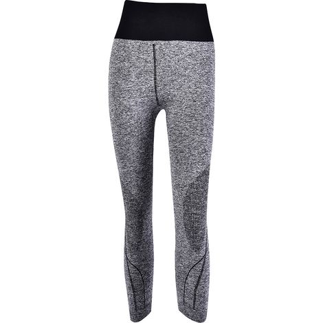 Pantalons de sport femme 3/4 extensibles pour yoga, fitness et running - Gris (1/5)