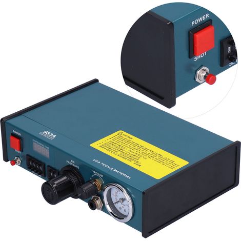 Distributeur de colle semi-automatique en alliage d'aluminium avec minuterie et affichage numérique (prise UE 220 V CA) (1/5)