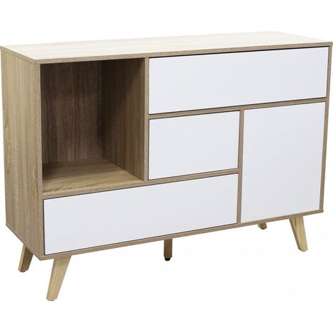 Mobile Emory 119x39,5x85,6 h cm in Truciolare bilaminato Bianco (1/5)