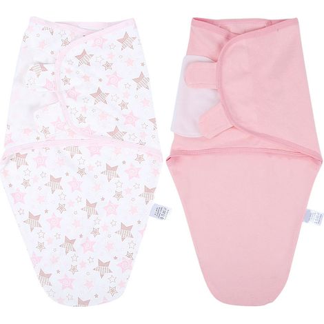 Sac de couchage bébé 2 pièces, housse de sommeil nouveau-né étoilée, taille S, couverture enveloppante pour nourrisson (1/5)