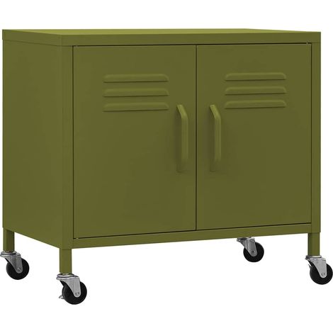 Armadietto Verde Oliva 60x35x56 cm in Acciaio DAS295410 (1/5)