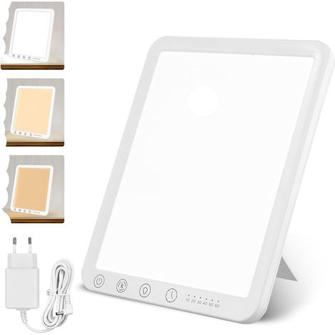 Daylight Lamp 15000 Lux, LED Light Therapy Lamp Daylight with 3 Colour Temperatures 6 Timers, LED Daylight Lamp, Touch Control Sunlight Lamp, Full Spectrum Lamp for Home/Office (1/5)