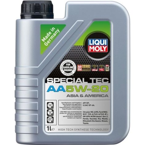 Olio LIQUI MOLY 5W20 1L sintetico speciale TEC AA / GF-5 / WSS M2C 945 A / MS-6395