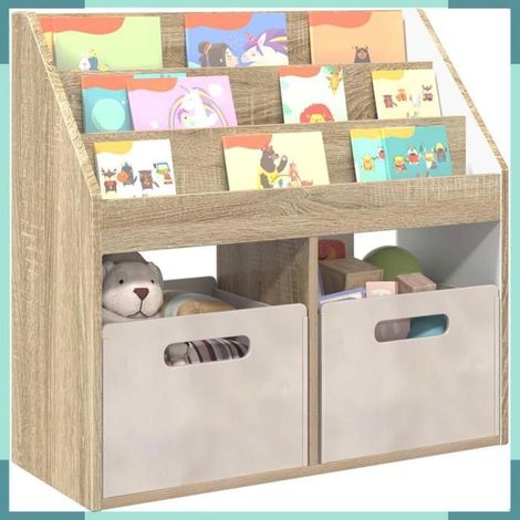 892381 Bibliothèque pour enfants Chêne Sonoma 72,5 x 29,5 x 69 cm (1/5)