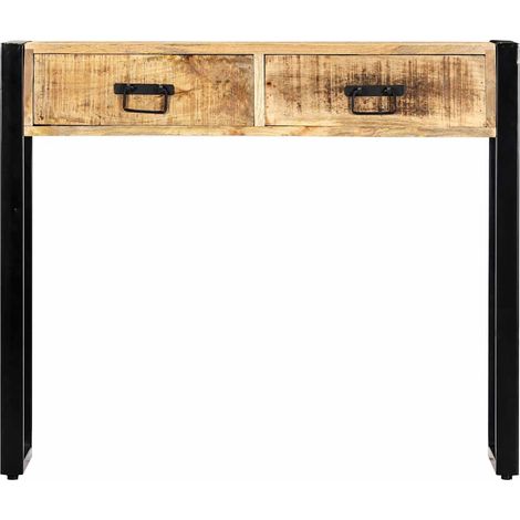 Maison Exclusive - Tavolo Consolle 90x30x75 cm in Legno Massello di Mango (1/5)