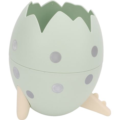 Irovami Porte-crayons œuf dinosaure – Détachable, PP vert – Idéal pour rangement, maison, bureau (1/5)