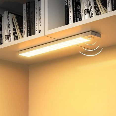 OUILA Lampe de Placard avec Détecteur de Mouvement, 36 LED Lampe Placard 3000K USB Sans Fil LED Veilleuse pour Placard, , Escali20 (1/4)
