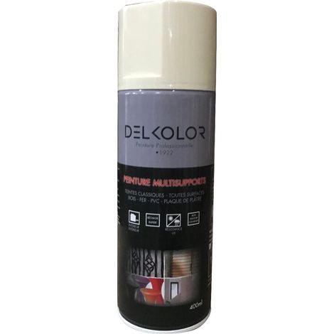 Peinture en aérosol RAL 400ml – Antirouille et primaire pour métal – Résistance UV et intempéries – Séchage rapide – Delkolor (1/2)