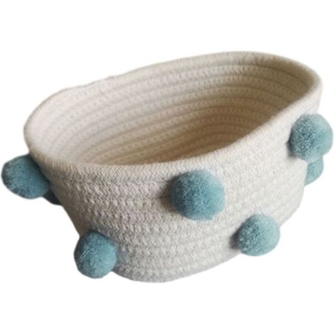 Panier de rangement  aus gestrickter Baumwollkordel - Beige - Innenbereich - Zeitgenössischer Stil